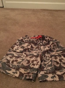 Op Boys Camouflage Swim Shorts One Piece w/Attached Brief Elastic Waist Size XS - Picture 1 of 10