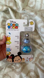 DISNEY TSUM TSUM STACKABLE FIGURES SERIES 1 MICKEY 101 STITCH 165 EEYORE 157 - Picture 1 of 4
