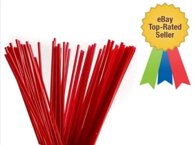 Agitadores para sorbos de cóctel rojos 5,3" x 3 mm agitadores de café Memphis pajitas delgadas Foto 1 de 4