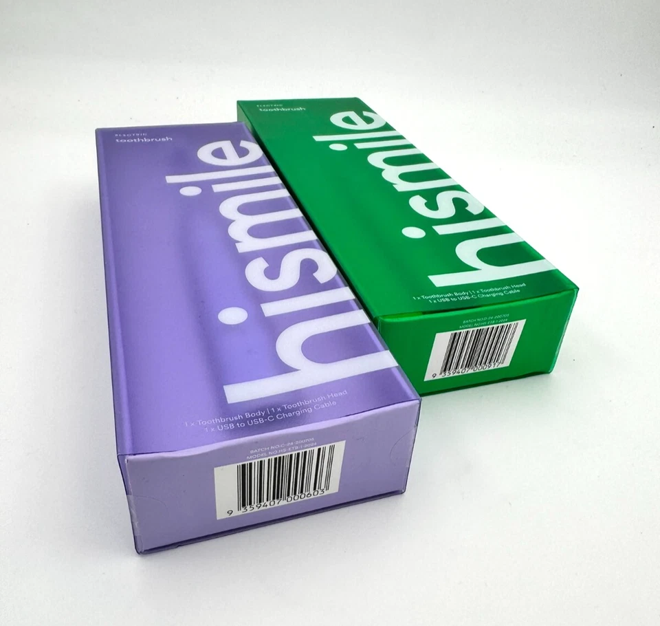 Hismile Electric Toothbrush 3 Mode USB Charging 2 Minute Timer-Purple