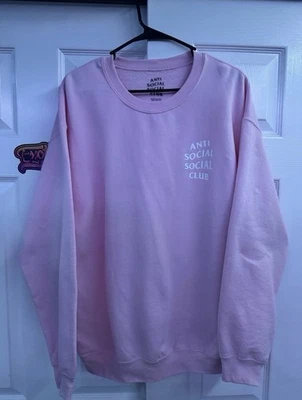 Sudadera rosa con logotipo de club social anti social Foto 1 de 4