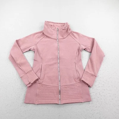 Chaqueta Lululemon Mujer 8 Rosa Radiante II Rosa Española Cremallera Completa Sudadera Foto 1 de 4