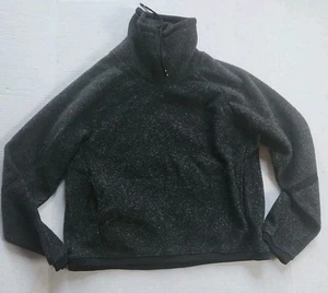 Nike Sweatshirt Damen mittelgrau Therma Fleece kuschelig gesprenkelt Bv5285-010 - Bild 1 von 5