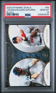 Topps Dynamic Dual 2025 - J. Duran & N. Garciaparra Negro/50 PSA 10 - Pop: 1🔥 - Imagen 1 de 3