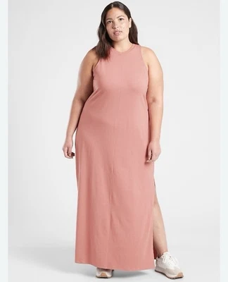 Maxi vestido para mujer Athleta talla grande en rosa palermo  Foto 1 de 4