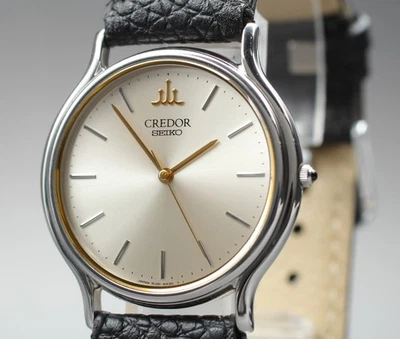 1997 [Near MINT] Seiko Credor Signo 8J81-6A30 Silver Quartz Men's Watch JAPAN - Image 1 of 4