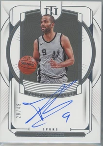 2022 Panini National Treasures Basketball Tony Parker #VM-TPK Autograph 28/49 - Picture 1 of 2