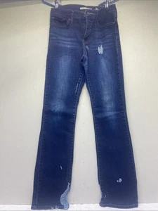 (M74) Jeans donna Levi's 315 lavaggio medio vita media modellante bootcut denim taglia 29 - Foto 1 di 4