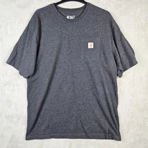 Carhartt Tall Loose Fit Herren T-Shirt dunkelgrau Ärmel Tasche Größe XL - Bild 1 von 8