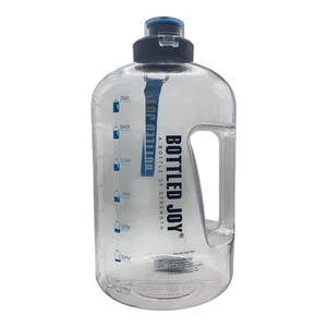 Botella de agua de gran capacidad de 1 galón con marcador de tiempo reutilizable - Imagen 1 de 5