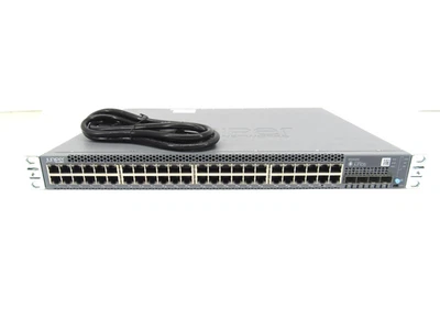 Juniper EX3400-48T 48-Port 10/100/1000 JPSU-150W-AC-AFO w/RMK - Image 1 of 4