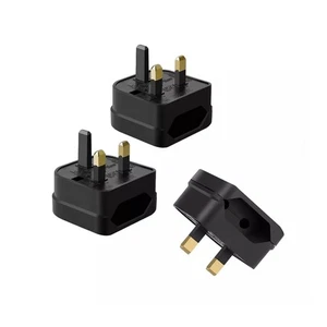 Paquete de 3 adaptadores Aieve de la UE al Reino Unido convertidor de viaje europeo enchufe carga universal - Imagen 1 de 9