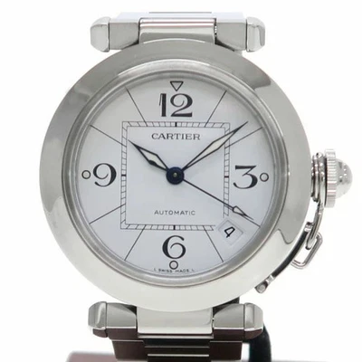 CARTIER Pasha C W31074M7 Estuche Tamaño 35mm Muñeca Tamaño 14cm - Reloj Usado #121210 Foto 1 de 4