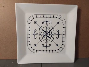 Katie Brown Porcelian Ceramic Serving Plate Nautical Compass Design 11'' - Picture 1 of 4