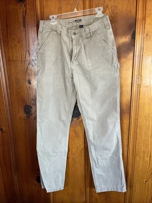 Pantalones Carhartt Hombres 34x34 Tostado Calce Relajado Doble Rodilla Carpintero Ropa de Trabajo Foto 1 de 4
