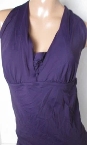 LANDS END Blackberry Tummy Control Tankini Top Swimsuit Womens 14 Long NEW - Picture 1 of 10