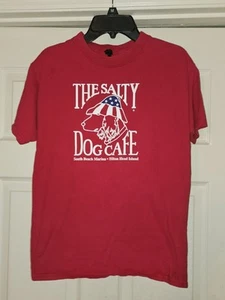 CAMISETA CAFÉ YOUTH THE SATY DOG HILTON HEAD SC TEE ROJA BLANCA AZUL NIÑOS GRANDE - Imagen 1 de 1