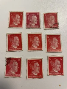 Briefmarke Deutsches Reich 12 Pfennig Adolf Hitler Ungestempelt - Bild 1 von 1