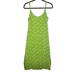 Reformation grün Blumendruck Schlupfkleid Midi Freizeit Sommer Damen 10 - Bild 1 von 5