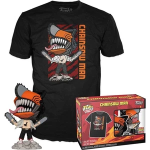 FUNKO ONLY IN POP! & TEES CHAINSAW MAN  SIZE SMALL - Picture 1 of 10