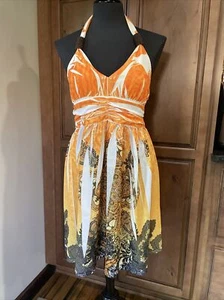 InGear Summer Sleeveless Dress Small Medium Embellished Colorful Beach Padded - Picture 1 of 5
