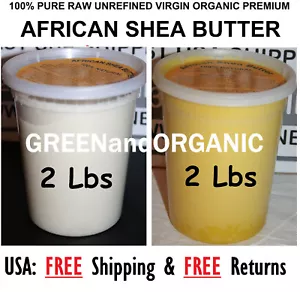 Raw African Shea Butter 32 oz / 2 lbs Pure Unrefined Organic 100% Natural Ghana - Picture 1 of 1