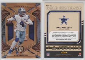 2021 Panini Gold Standard Platinum /75 Dak Prescott #29
