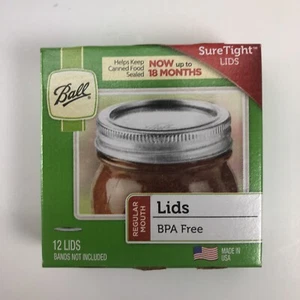 Ball Normale Öffnung 12er Pack Einmachglas Deckel BPA FREI - Bild 1 von 5