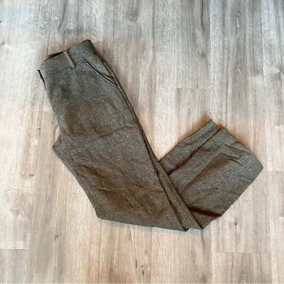 Rachel Roy Dress Pant Shimmer Thread Olive Wool Size 4 - Image 1 of 4