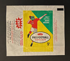 1961 Fleer Football Wax Pack Wrapper  | 5 Cent | Booklet