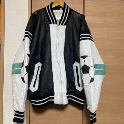 NORTH BEACH×MICHAEL HOBAN leather jacket L Size 90s Vintage - Image 1 of 4