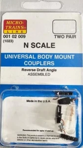 MICRO TRAINS (N) 001 02 009 (1023) UNIVERSAL BODY MOUNT COUPLERS - Picture 1 of 1