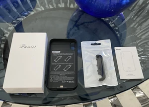pumier iphone x charging case -jet black ~1000 ma - Picture 1 of 2