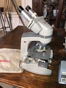 Vintage Microscope American Optical Spencer In Hard Case - Picture 1 of 12
