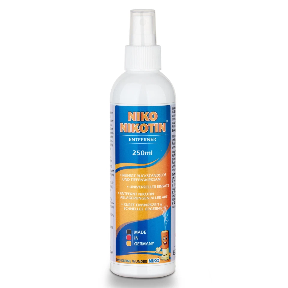 NIKO Nikotin® Profi-Reiniger 250ml – Hochkonzentrierter Spezialist gegen Nikotin - Bild 1 von 4