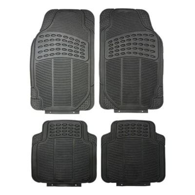 For BENTLEY TURBO R - HEAVY DUTY UNIVERSAL 4 PIECE RUBBER CAR FLOOR MATS - Image 1 of 4