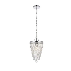 Living District Reese 1 Light Pendant, Chrome - LD714D9C - Picture 1 of 1