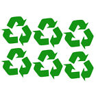  6 Pcs Label Bin Recycle Decal Sign Sticker The Vinyl Car Auto Trash