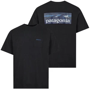 Patagonia Mens - Boardshort Logo Pocket Responsibili-Tee T-shirt - Ink Black - Picture 1 of 1