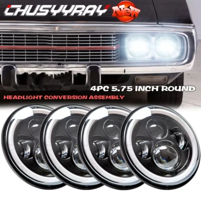 Faros LED de 4 piezas de 5,75"" pulgadas para camioneta GMC C15/C1500 C25/C2500 C35/C3500 Foto 1 de 4