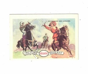 Tarjeta Atlantic Petrol Serie Histórica Inglesa 1958-No.22 Roundheads & Cavaliers - Imagen 1 de 2