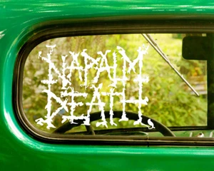 2 NAPALM DEATH BAND DECALs Stickers Bogo For Car Truck Window Bumper Laptop - Picture 1 of 1