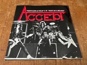 ACCEPT Restless And Wild/Fast As A Shark 12" UK Maxi-Single Vinyl 1983 RARE UDO - Picture 1 of 5
