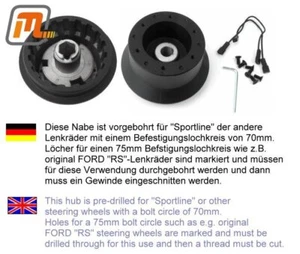 FORD Granada MK2 & MK3 Buje Volante RS Universal 08/81-12/85 - Imagen 1 de 1