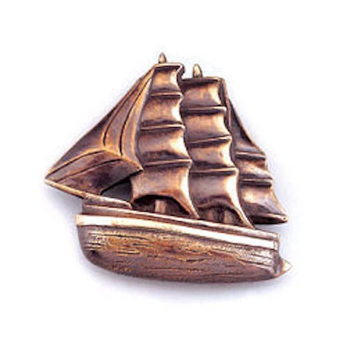 SPI Hardware Clipper Velero Barco Playa Casa Puerta Llamador Bronce   Foto 1 de 1