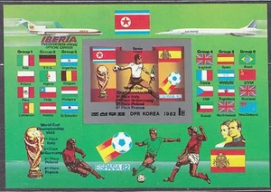 KOREA Pn. 1982 MNH** SC#2223 s/s, Ovpt. Blue. ESPANA ’82 Soccer Winners. Imp. - Picture 1 of 1