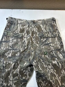 Vintage Mossy Oak USA Camo Cargo Pants Mens Outdoor Hunting Sz-M #704 - Picture 1 of 22