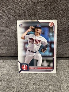 Joe Ryan Rookie RC 2022 Bowman Baseball #56 Minnesota Twins NM - Picture 1 of 4