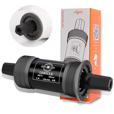 Bike Bicycle Central Bracket Axle 73mm Square Hole with Sealed Bearings - Image 1 of 4