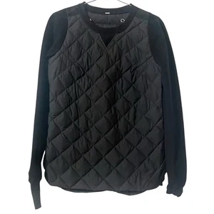 Lululemon Fluff Off Crew in nero taglia 4 con 800 imbottitura premium piuma d'oca corsa - Foto 1 di 16